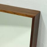 Miroir rectangulaire scandinave en palissandre, années 1960