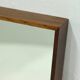 Large Scandinavian Rectangular Rosewood Mirror 1960s