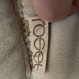 Sofa 3 places Kashima Line Roset velvet beige 70s