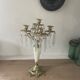 19th century marble, brass and tassel chandelier