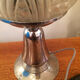 Lamp on a chrome base globe ball cut glass 1940