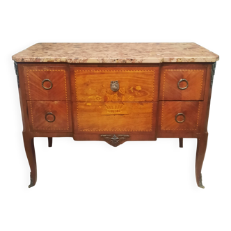 Commode transition en marquetterie