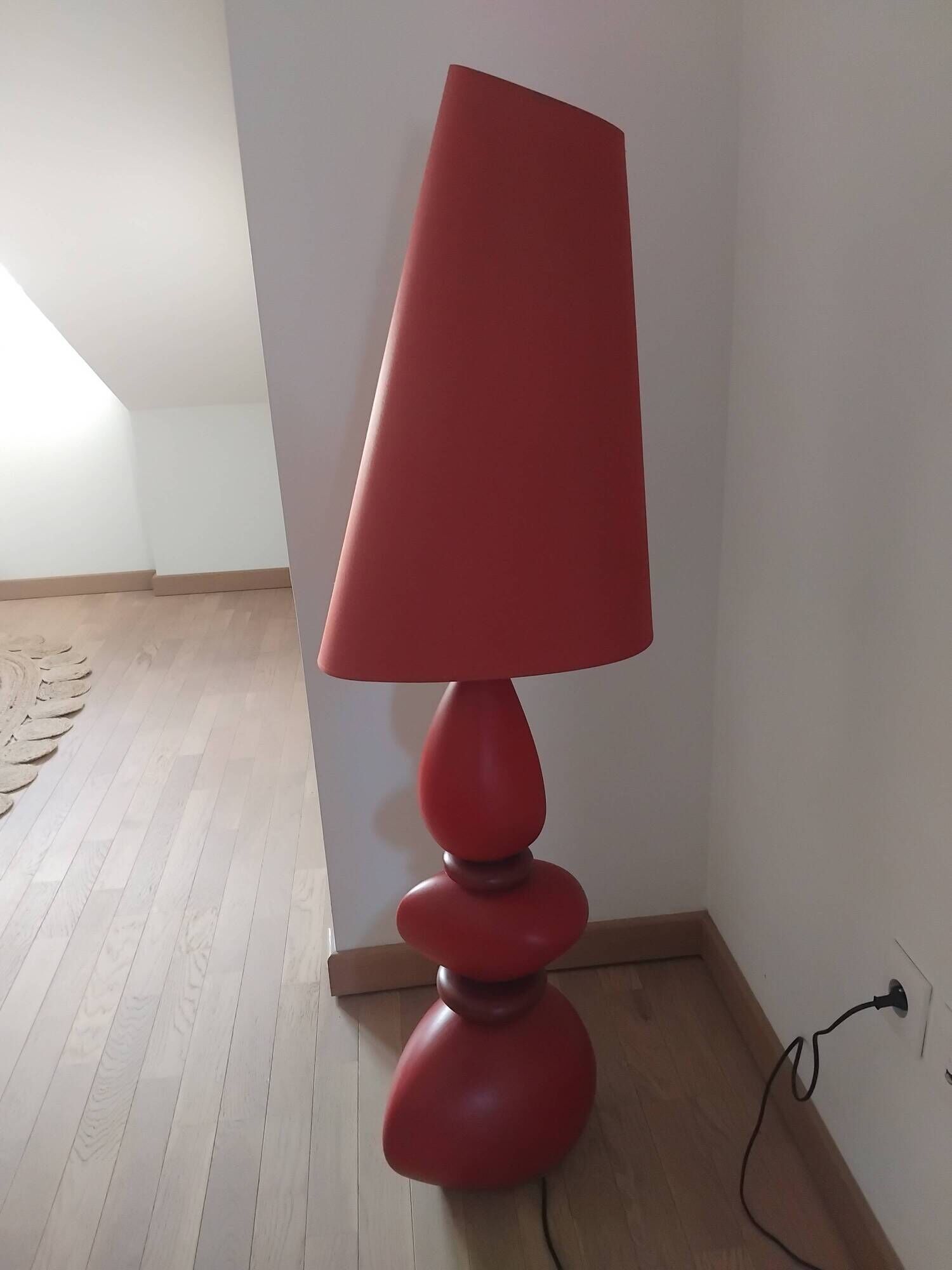 Lamp / luminaire retro 1970s style red