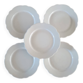 5 Charles Pillivuyt porcelain plates