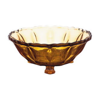 Honey glass bowl Poland, 1970s