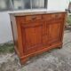 Old Parisian buffet in rustic oak 2 drawers 2 doors vintage country storage unit