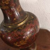 Vase Jingfa cloisonné en laiton et émail