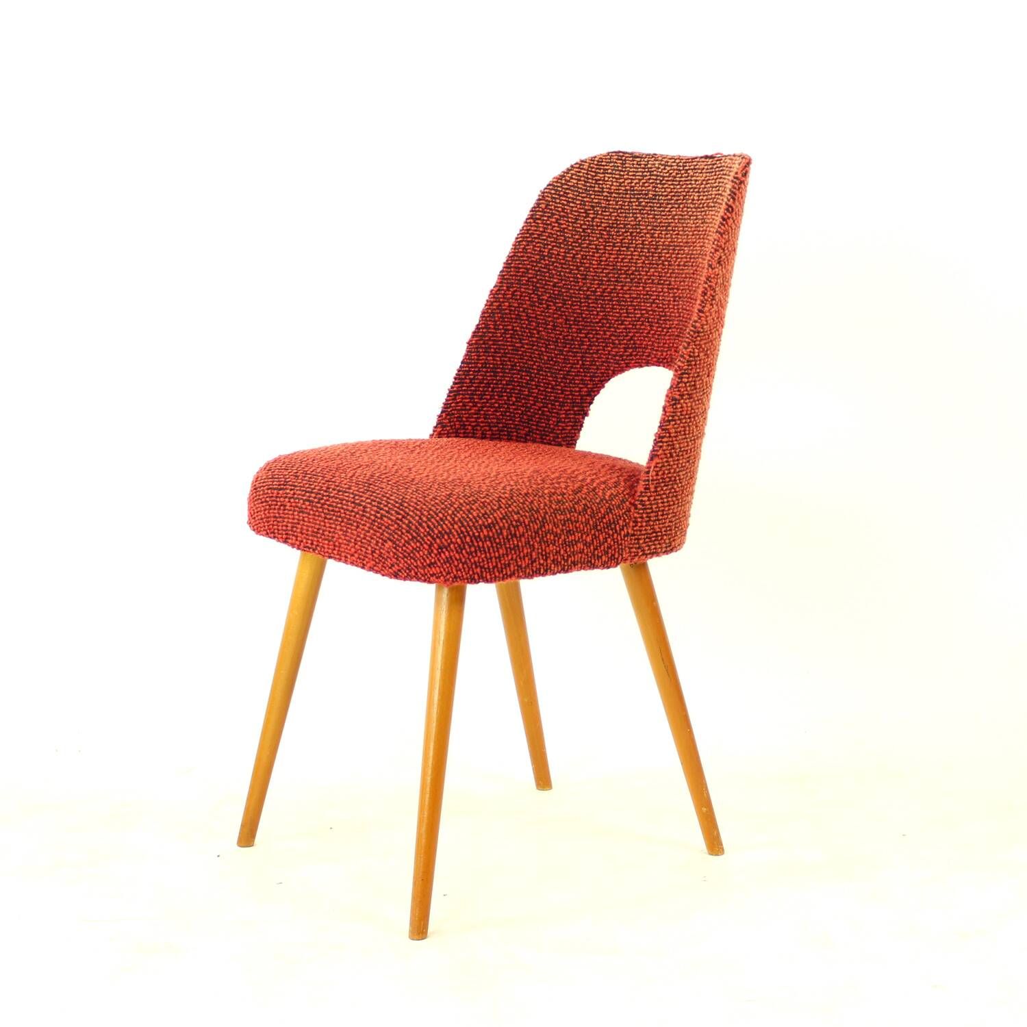 Vintage Dining Chairs By Oswald Heardtl For Ton, Czechoslovakia 1960s, Set