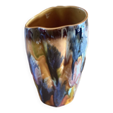 Magnificent vintage multicolor vase numbered from the 50s and 60s