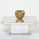 Rare coffee table in mosaic of mirrors by Daniel Clément around 1970