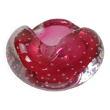 Pink Sommerso Murano Glass Ashtray, Italy, 1960s