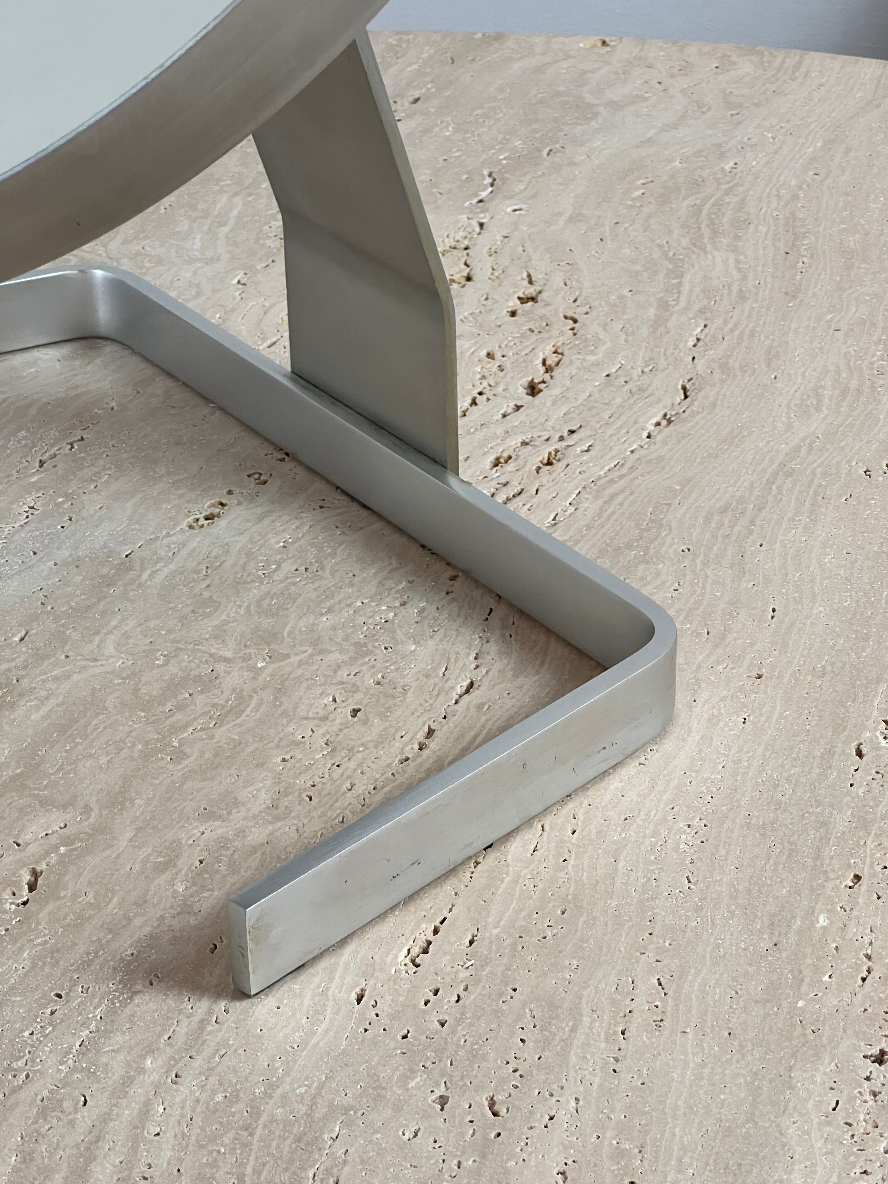 Circular mirror by Pierre Vandel France 70s 47x44cm