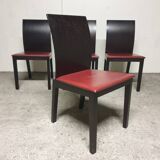 Set of 4 vintage Italian design chairs 2000