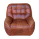 Brown vintage leather armchair