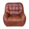 Brown vintage leather armchair