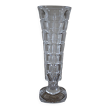 Vintage cut glass pedestal vase