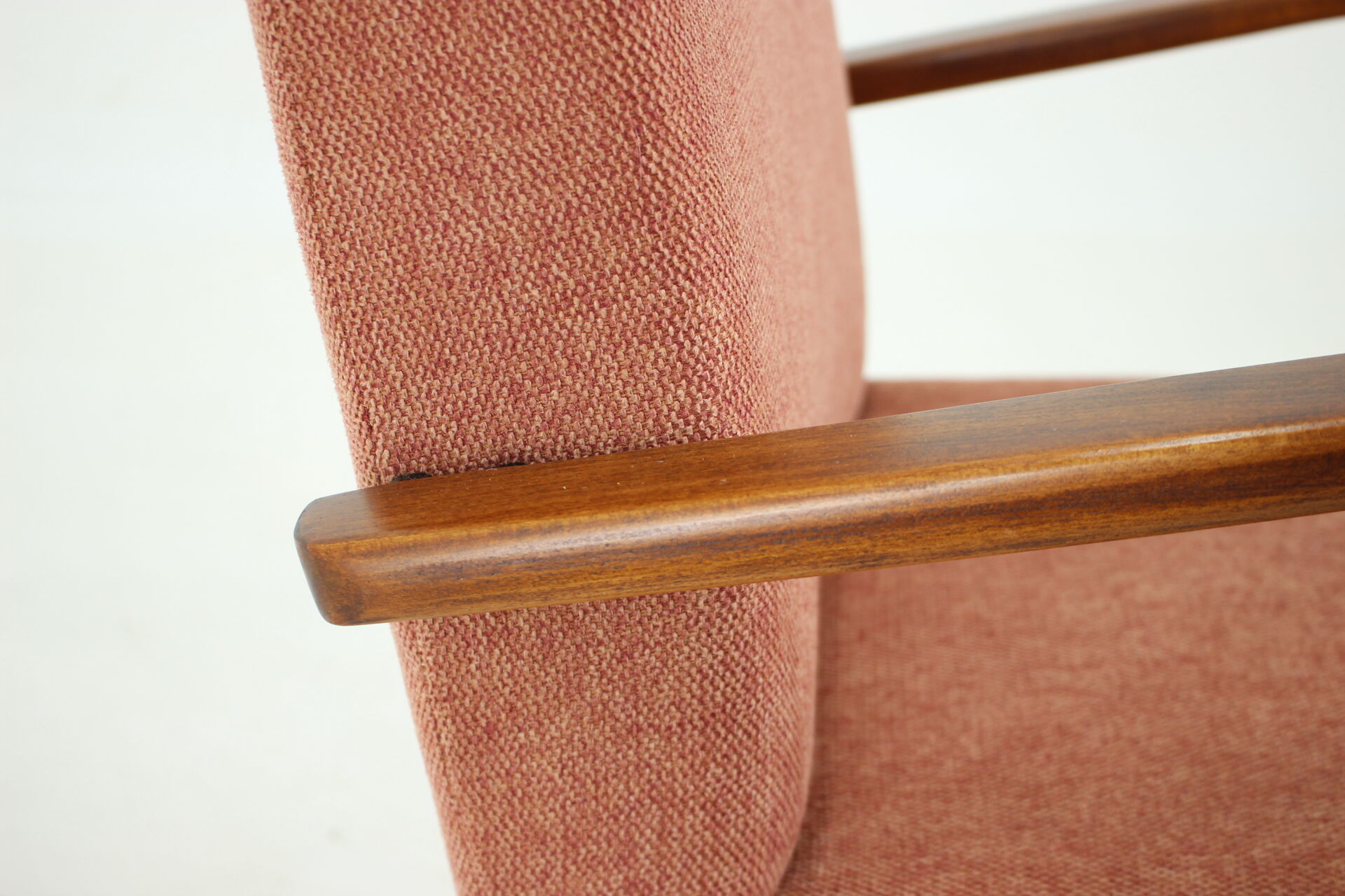 1960s Beech Armchair by Jaroslav Smidek for  TON, Czechoslovakia