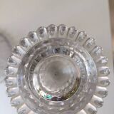 Antique pair of Portieux crystal candlesticks, 19th century