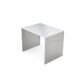 Table d'appoint en aluminium brossé minimaliste