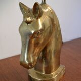Horse head table lamp from the 70s, signed and numbered