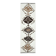 Tapis de couloir turc Oushak vintage fait main en laine et coton blanc