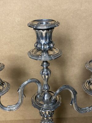 Ancien Chandelier style louis Xv, Orfevrerie Christofle
