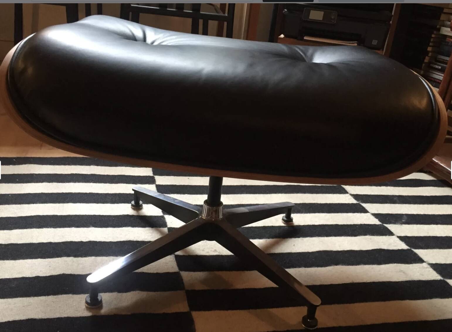 Eames armchair and ottoman
