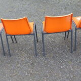 Lot of four vintage chairs 1960