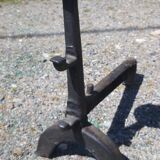 Pair of 19th century cast iron andirons