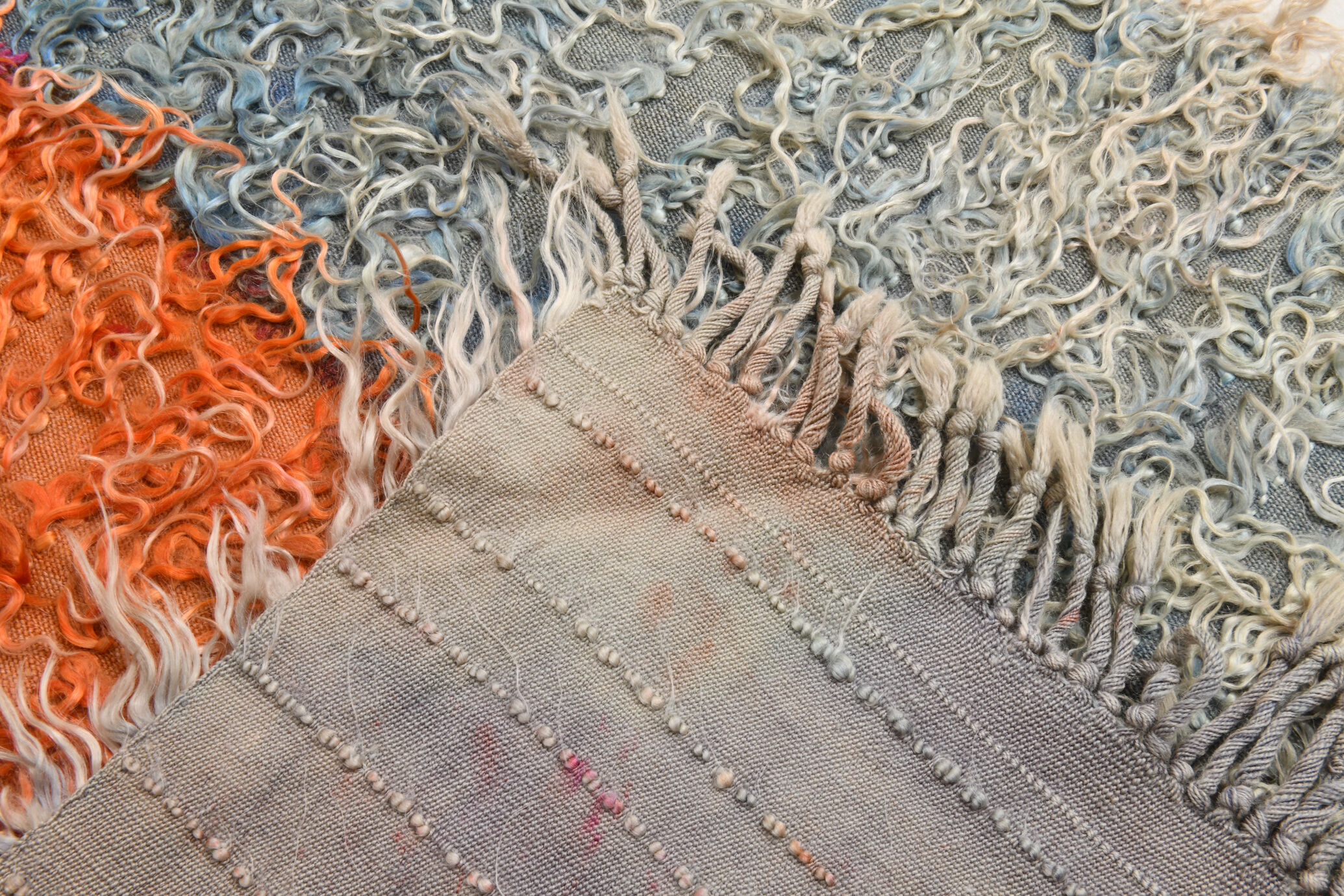 Handmade wool kilim rug 104x155cm