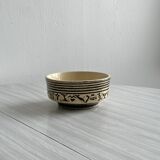 Ancient bowl decorated with hieroglyphs.