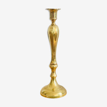 Old brass candle holder