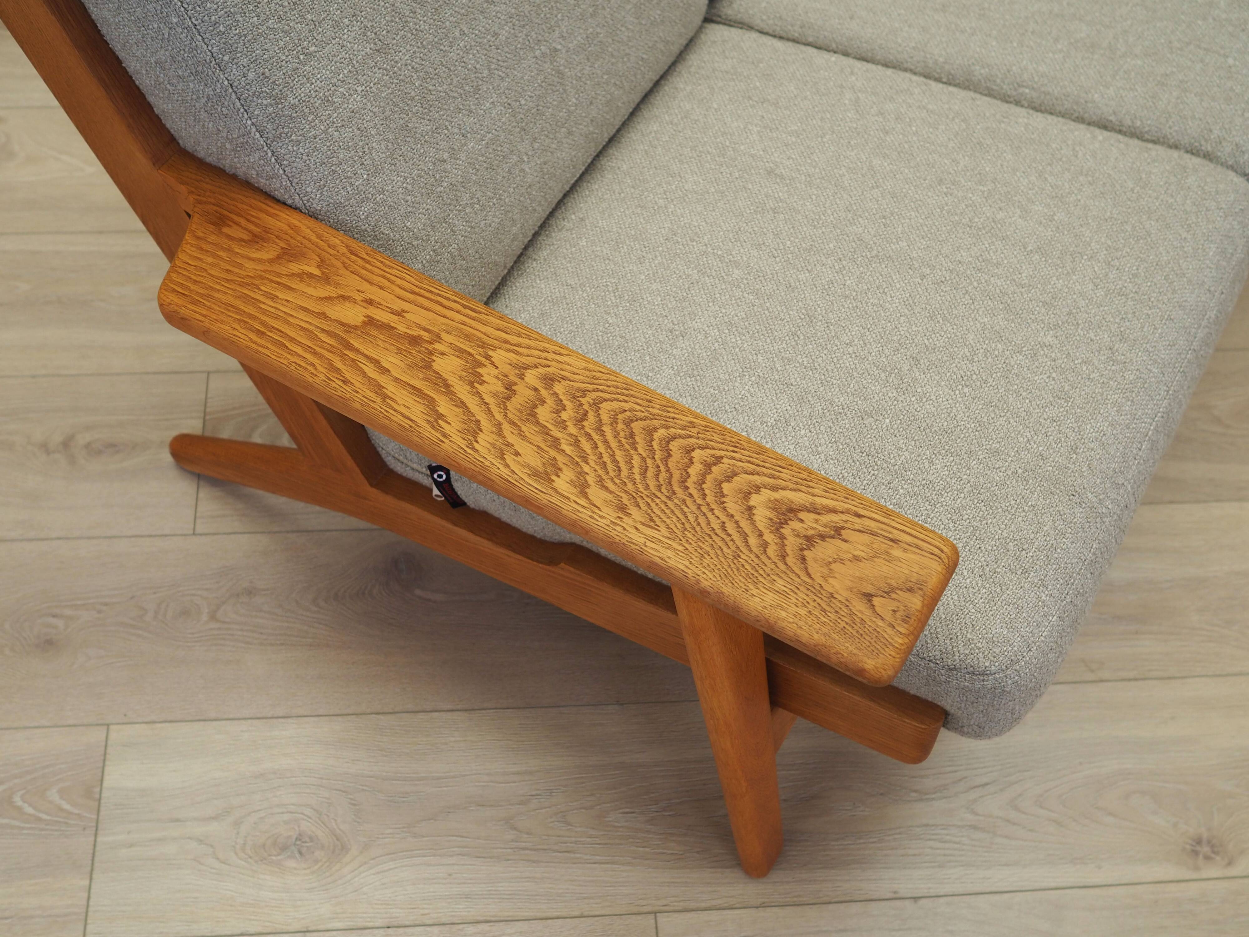 Oak sofa, Danish design, 1960s, designer: Hans J. Wegner, manufacturer: Get