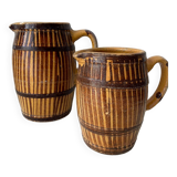 Duo de pichets vieux grès