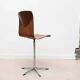 Vintage Galvanitas oak and chrome workshop chairs