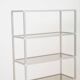 Smoked glass and metal shelf, 1970s