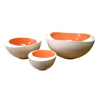 Set of 3 ceramic bowls by Olav Slingerland, Netherlands