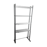 Glass and chrome shelf