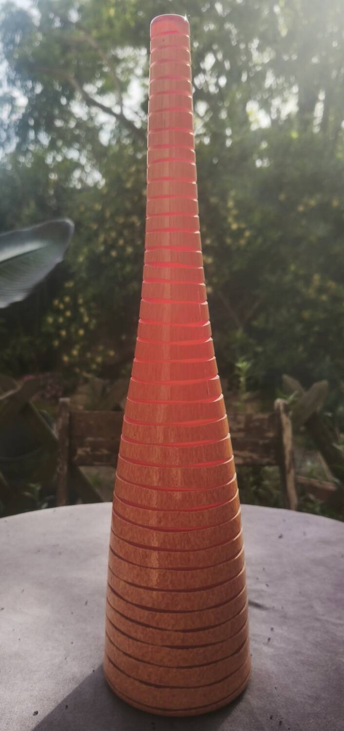 Vase bouteille tigrati de Salviati murano