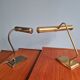 Pair of brass desk/piano lamps, 1950s-60s