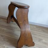 Solid oak organ bench