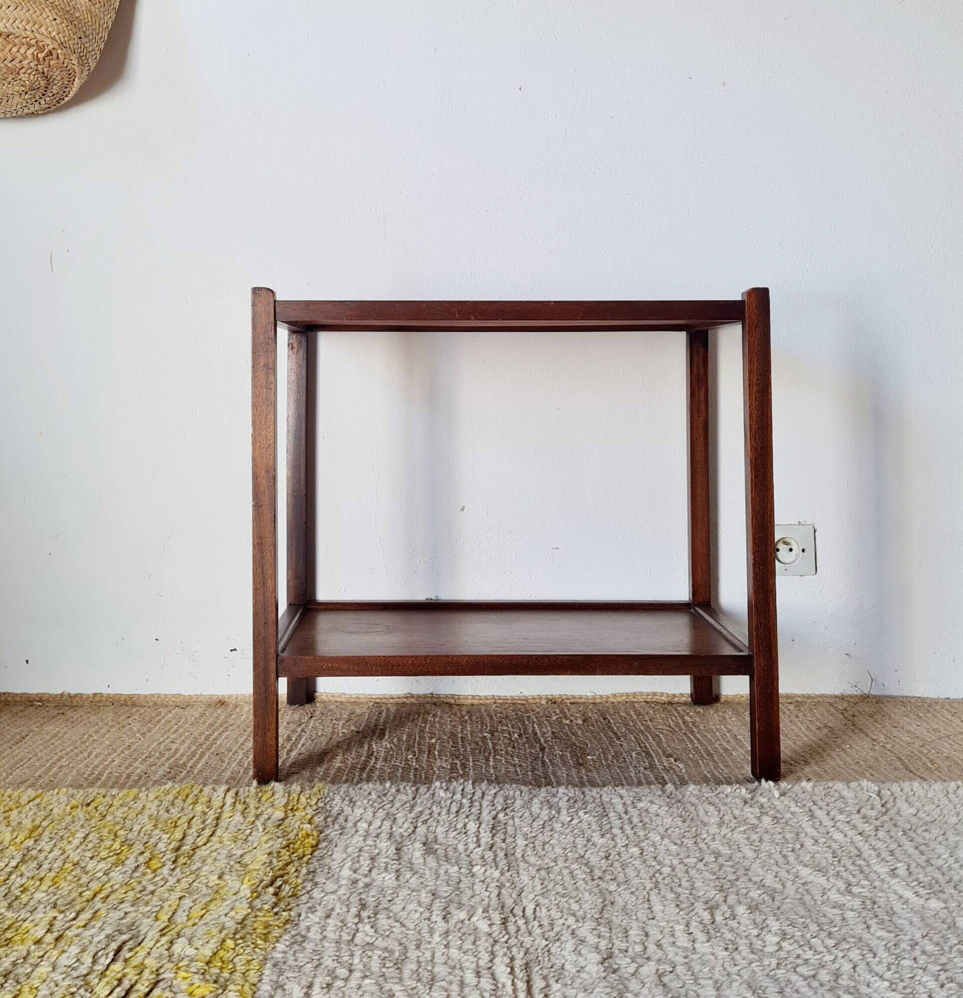 Small antique wooden side table