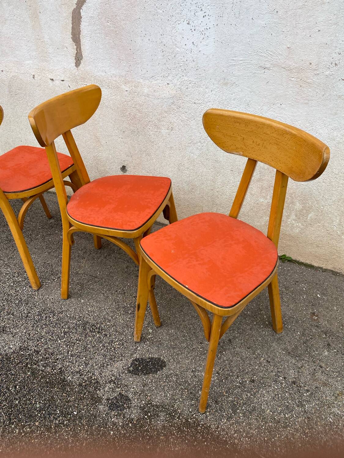 4 Luterma banana bistro chairs