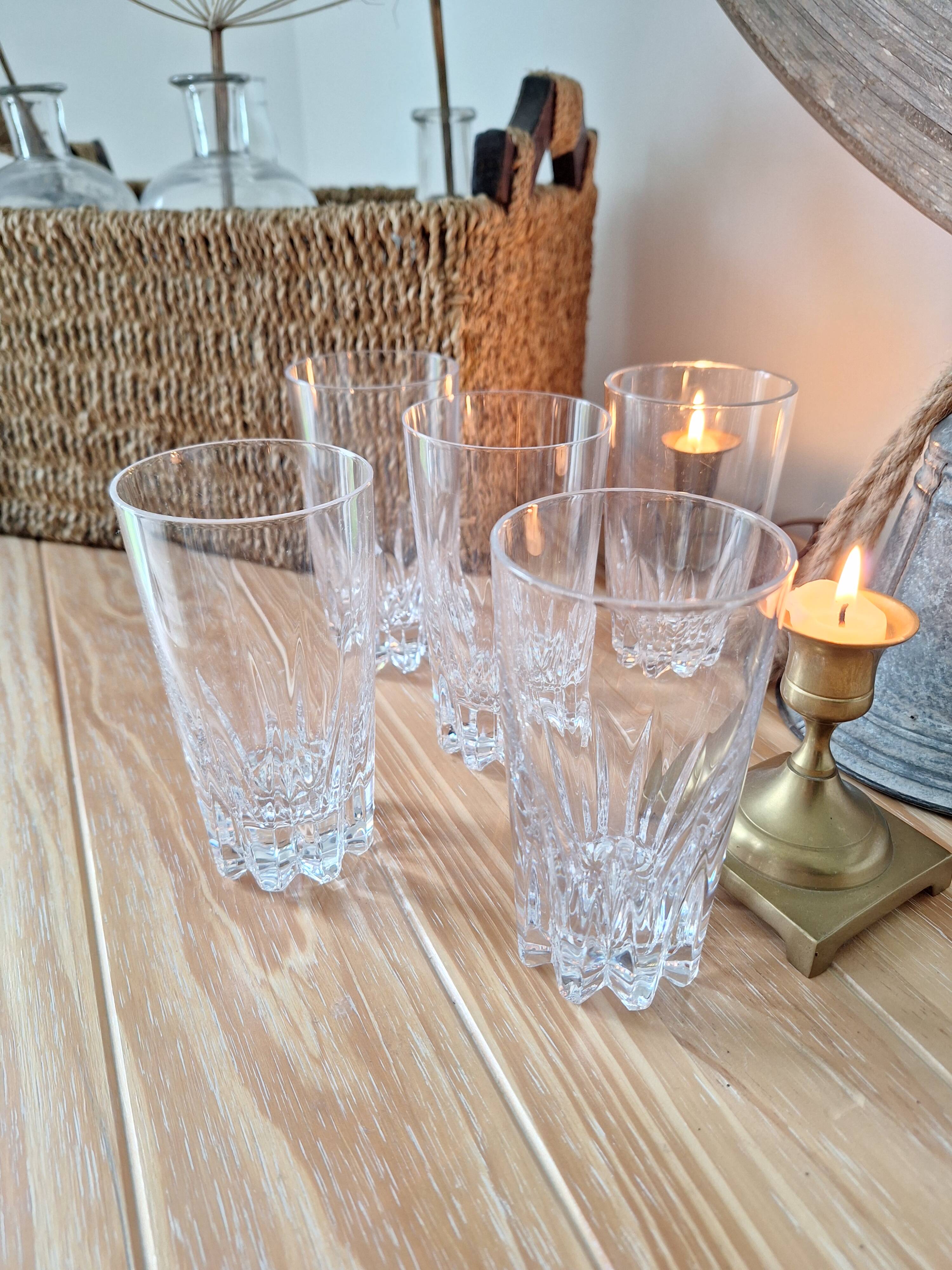 Crystal water glass