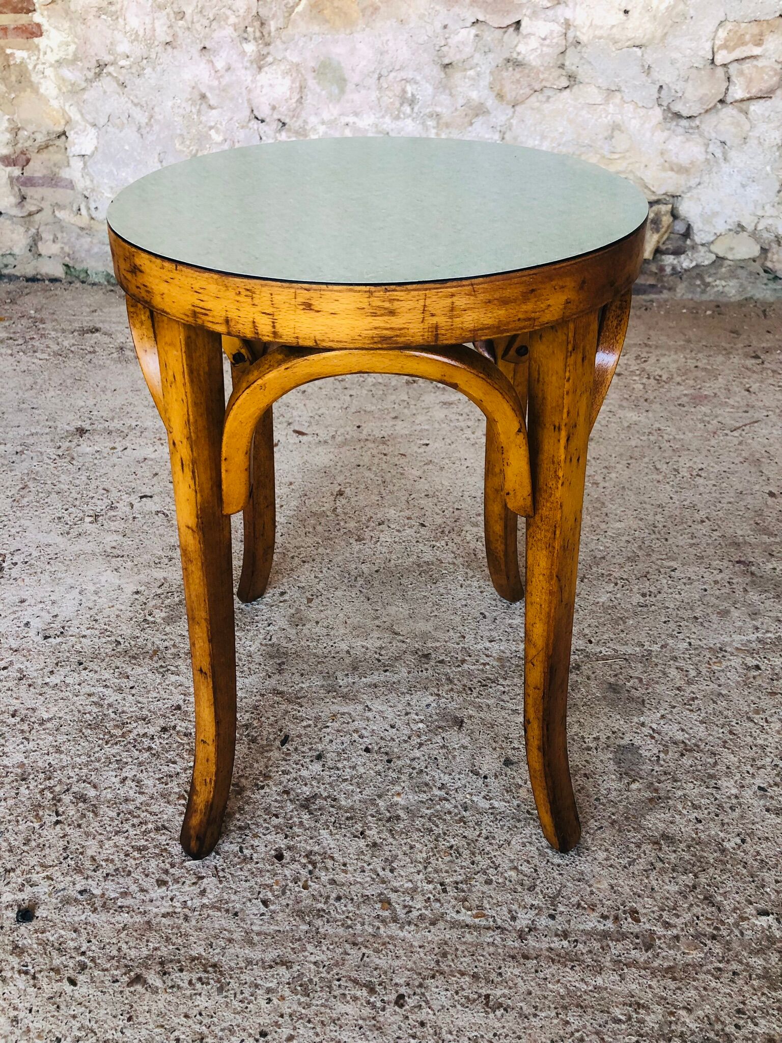 Vintage "Model 92" stool by Baumann, 1950's