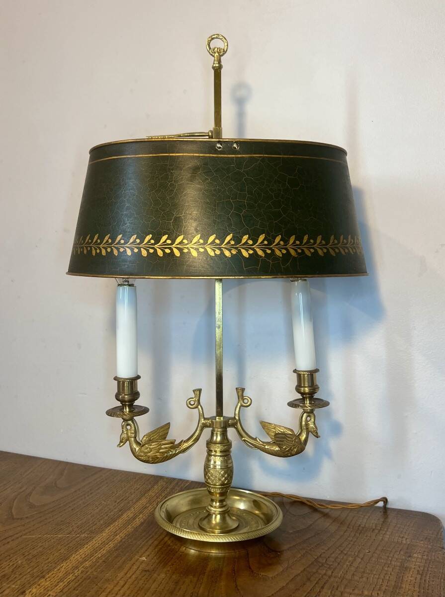 Lampe bouillotte cygnes