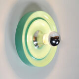 Pair of colourful 'pop art' disc sconces, Italy 1980s