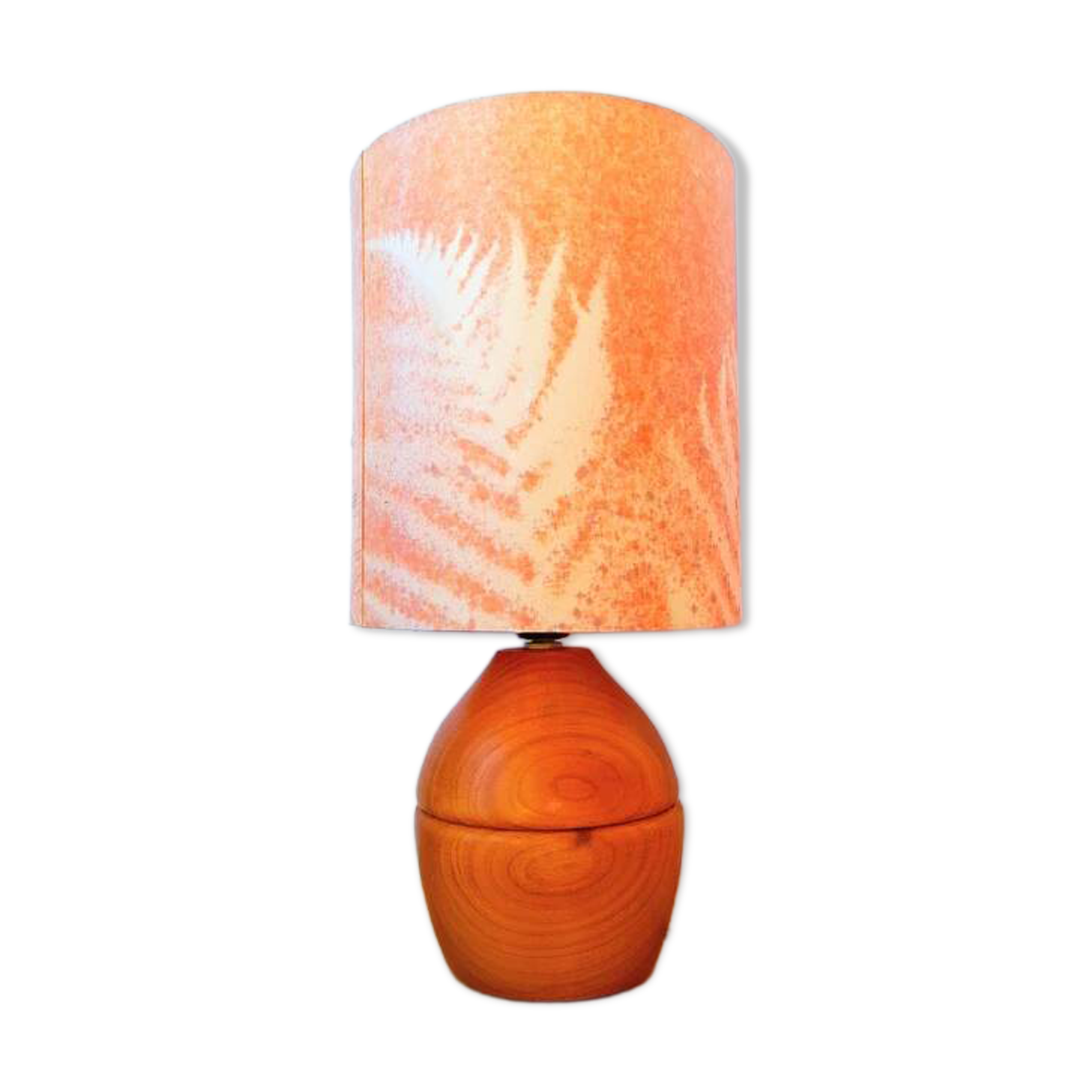 Lampe de chevet en bois 1970