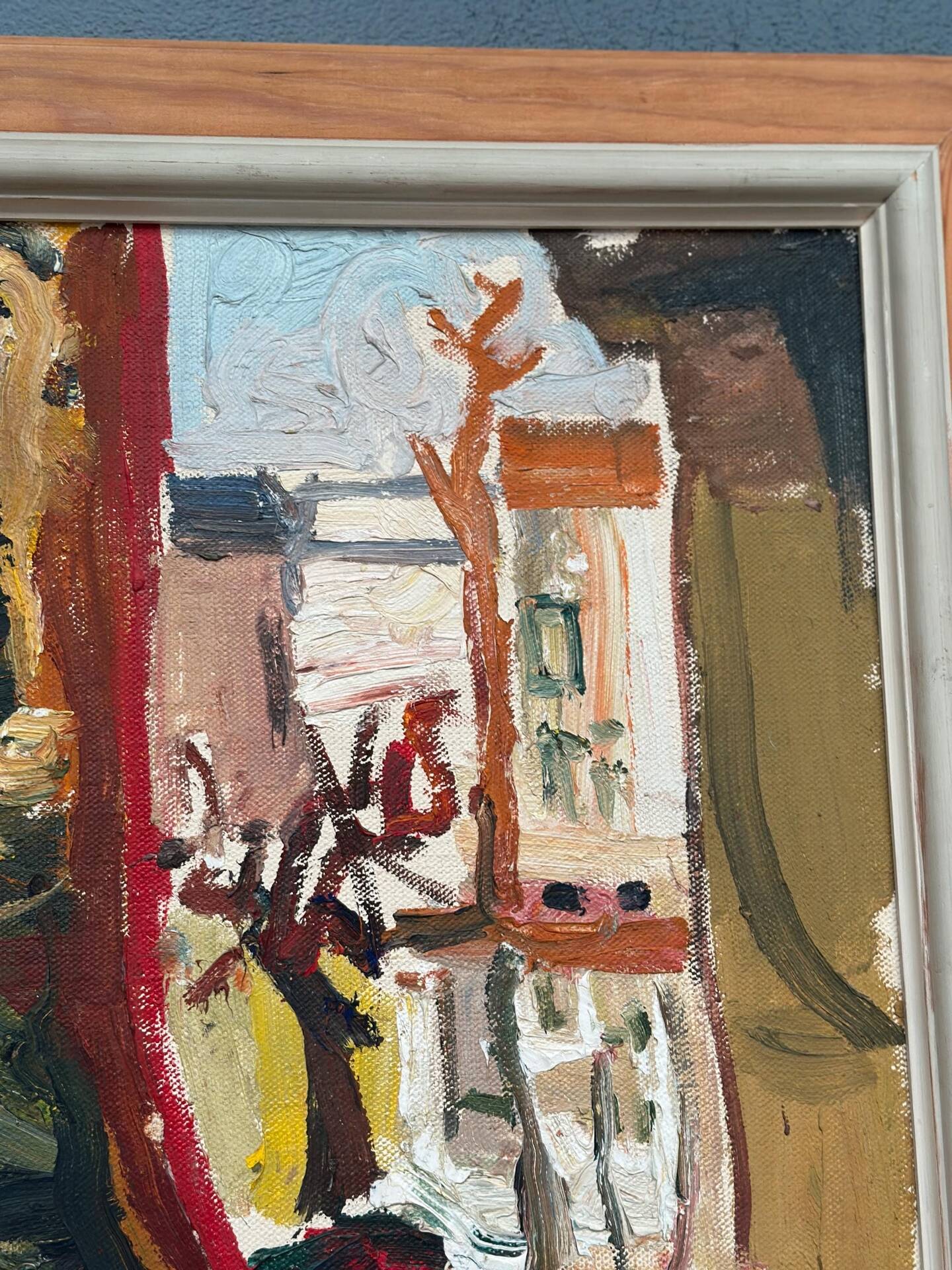 Original Swedish Oil On Panel – Paris (1964) – Olle Blomberg