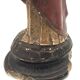 SACRED HEART of Jesus, polychrome plaster religious statue signed 19th century.